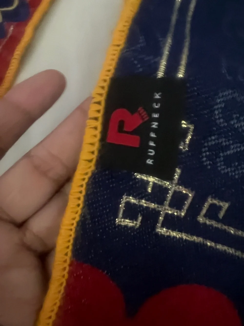 Red Floral Fringe LA Galaxy scarf - Picture 3 of 5